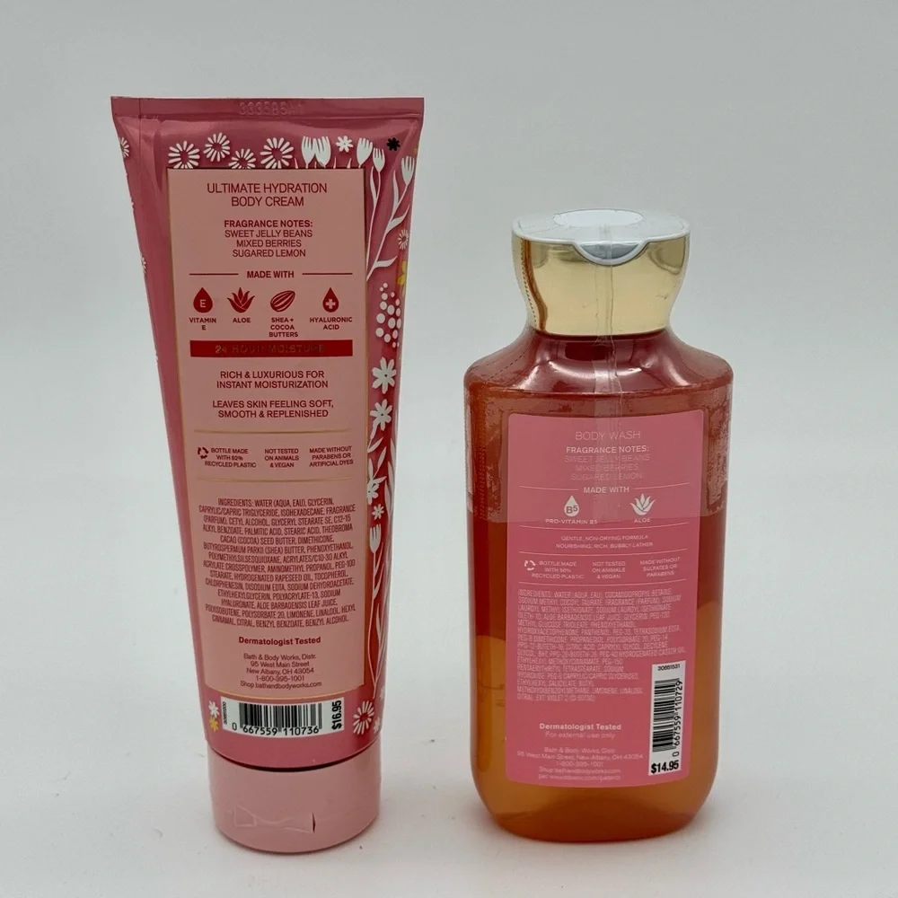 Bath & Body Works Tutti Frutti Candy Easter Body Wash & Lotion Gift Set NWT